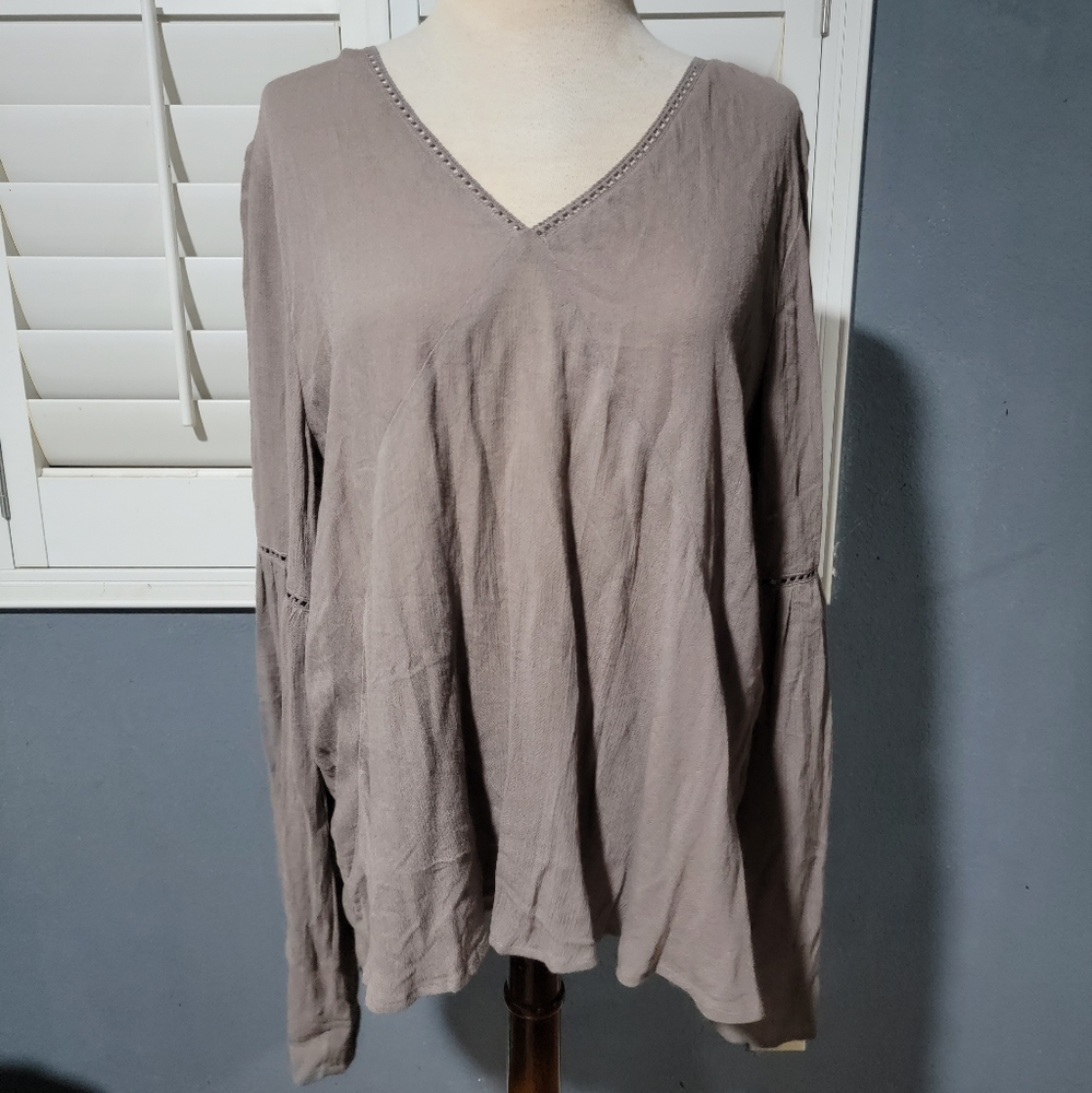 NEW O'Neill Gray Long Sleeve Loose Top